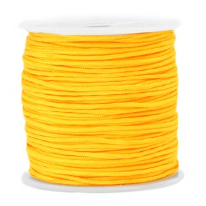Macramé draad 1.5mm marigold cheer yellow, 3 meter